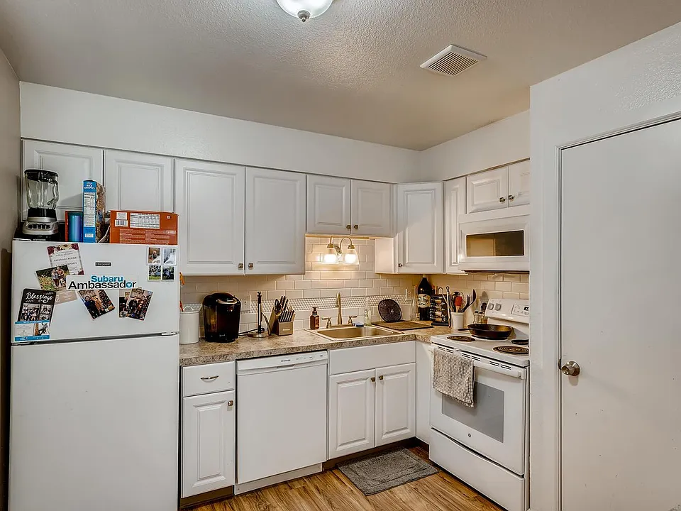 Kitchen view in use by tenant