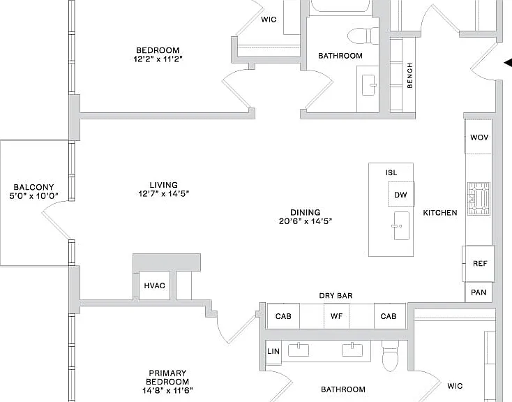 Two Bedrooms Two Bedrooms