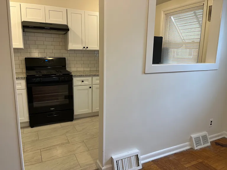 Kitchen with pass-through to dining room