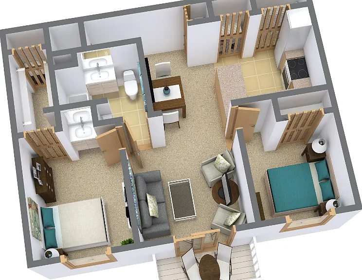 Back Penthouse Floorplan Diagram
