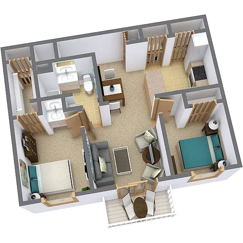 Floor plan Back Penthouse