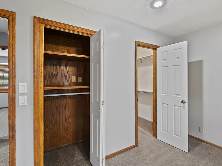 Primary bedroom closets