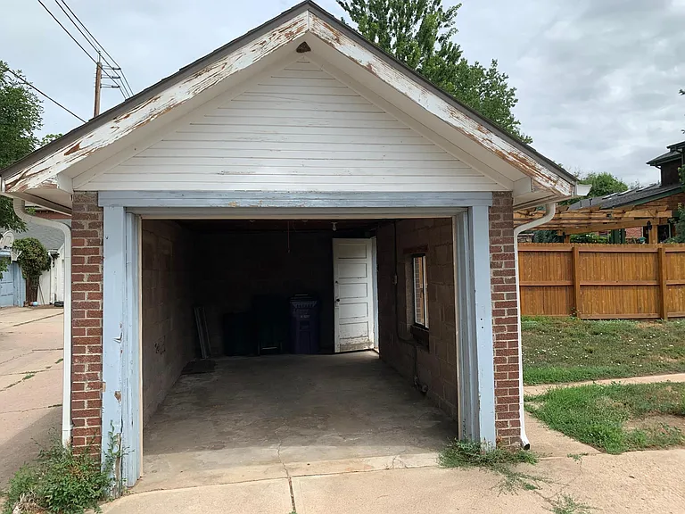 One car garage with remote opener