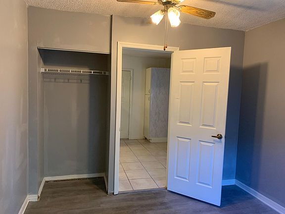Bedroom closet and entrance.