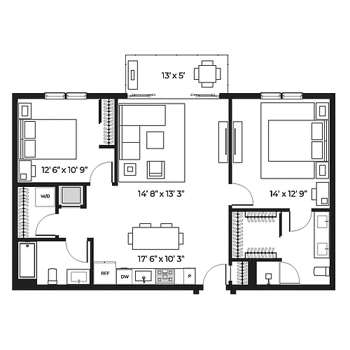 Floor plan Lux 1100