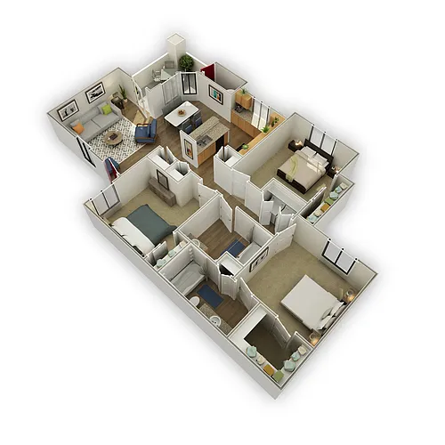 Floor plan 3X2 GOLD PLUS