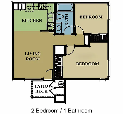 Floor plan 2 Bedroom