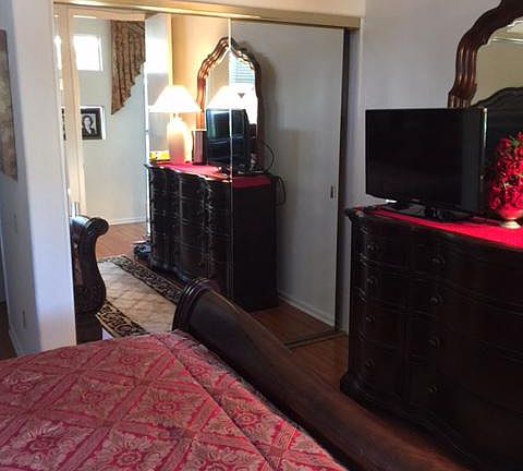 Master Bathroom has walking closet and mirror closet