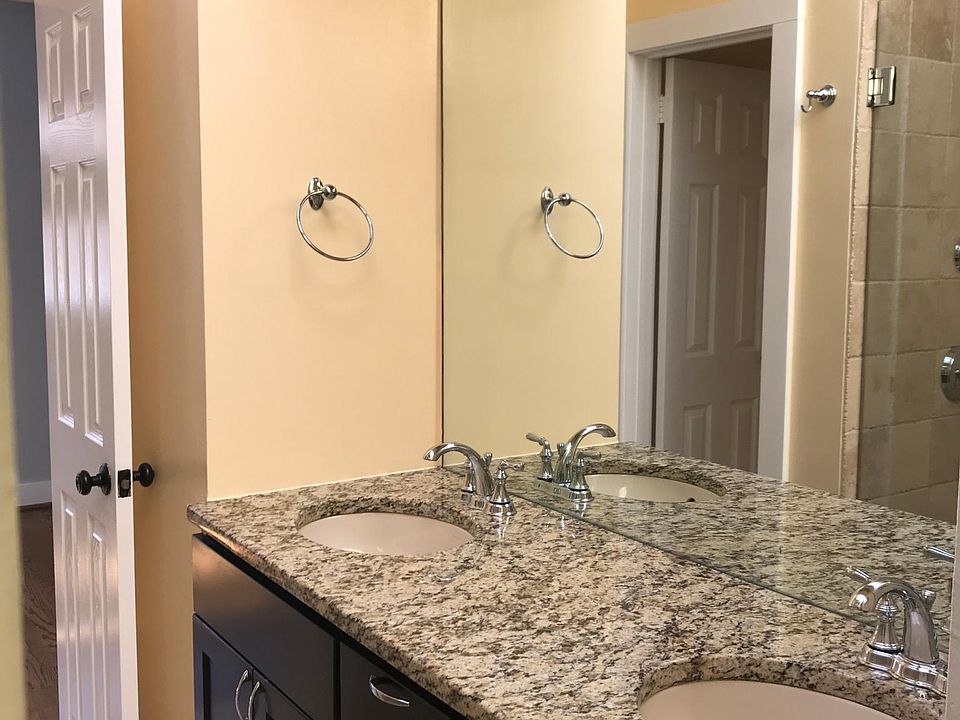 Ample storage in the bathroom.