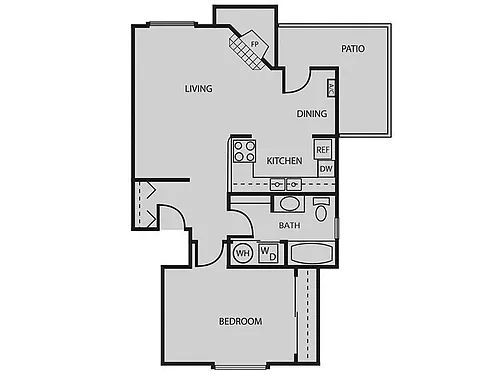 Floor plan Juniper W/D Renovated Plus