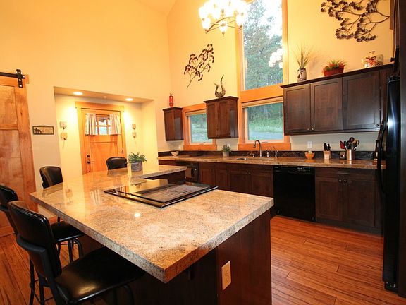 Plenty of counter space and storage in the kitchen.