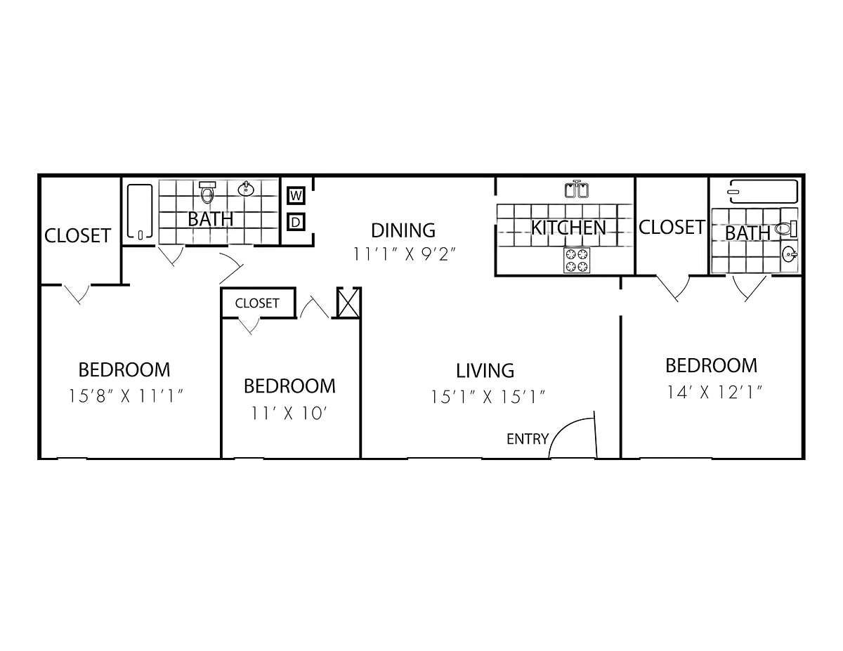 Floor plan 3X2-C