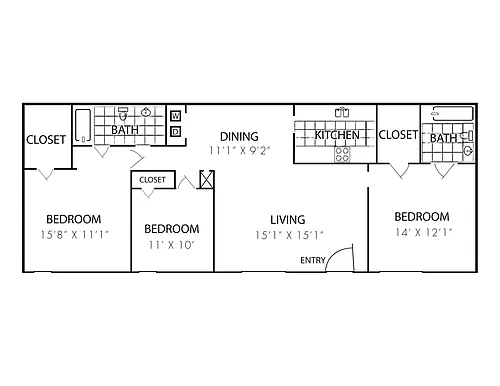 Floor plan 3X2-C