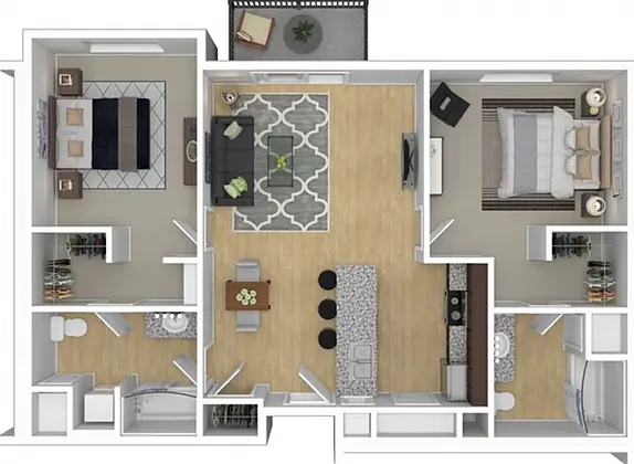 2 Bedroom Floor Plan 2 Bedroom Floor Plan