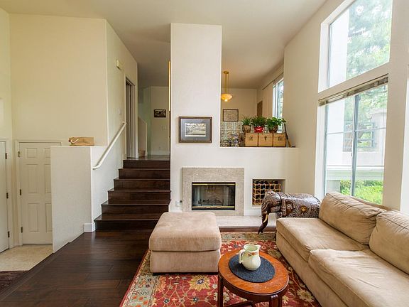 Family room with gas fireplace