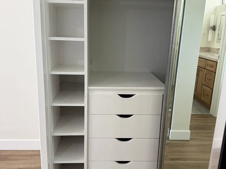 Organiser in the large closet