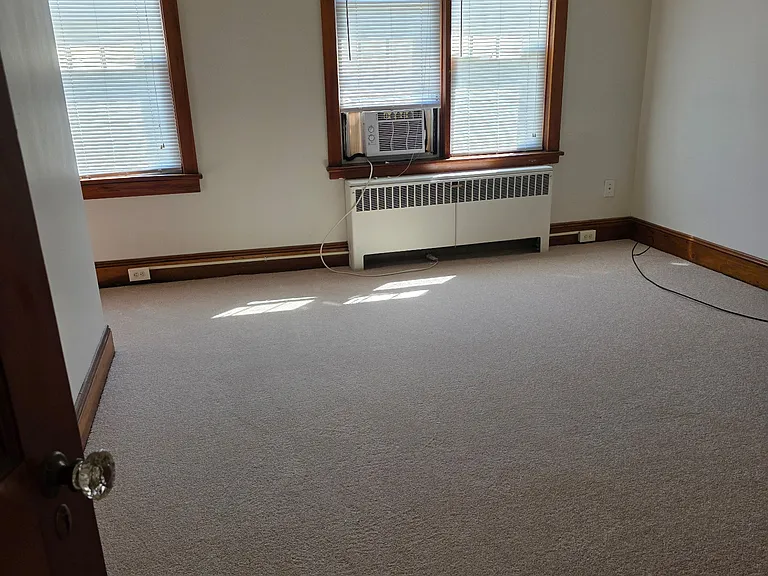 Living room with new carpet and paint