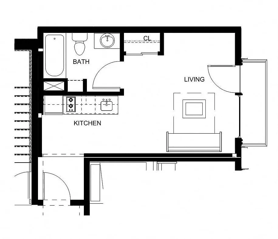 Floor plan Studio S3
