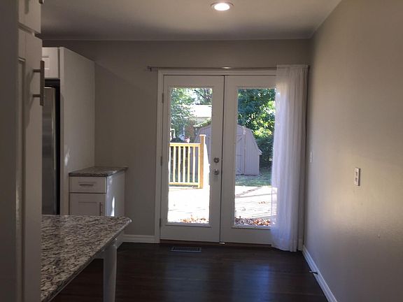 French doors to large deck