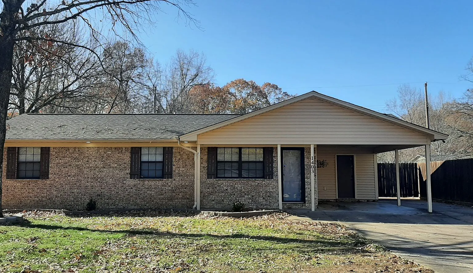 3+/2 Home, fenced yard, for lease at 1403 Doris Dr., Searcy ($1560) — Photo 1