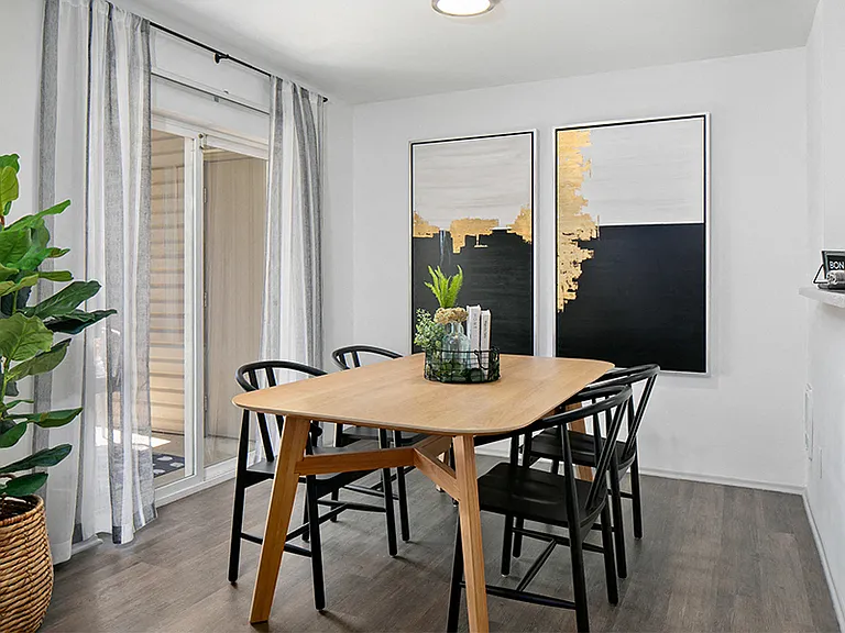 Designated dining space
