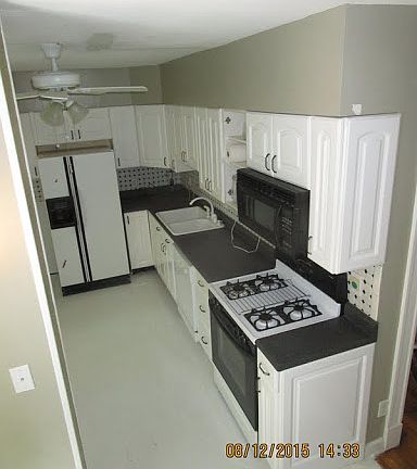 working side of kitchen