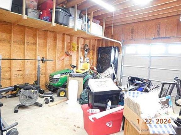 Garage has electric &storage