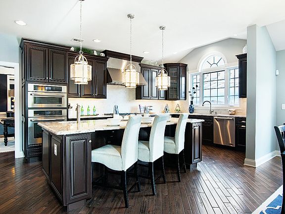 Kitchen with Center Island Open to Family Room