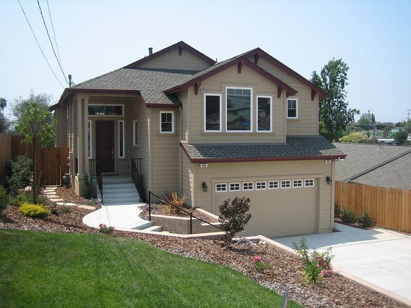 View from the street. Entrance to the 2br. unit below is to