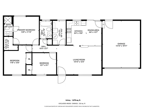 Floor plan 3 bedroom
