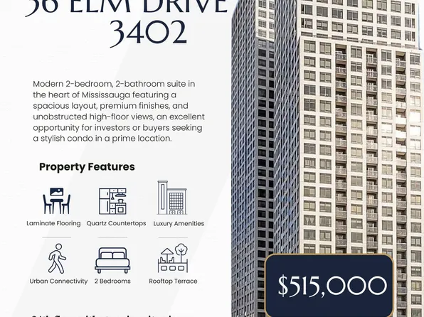 36 Elm Dr W #3402, Mississauga, ON L5B 0N3