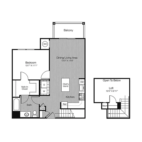 Floor plan 1B1-L