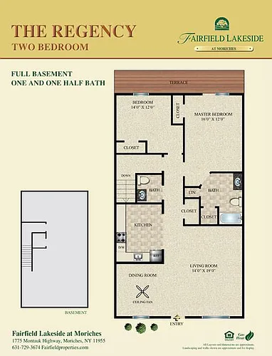 Floor plan The Regency Two Bedroom