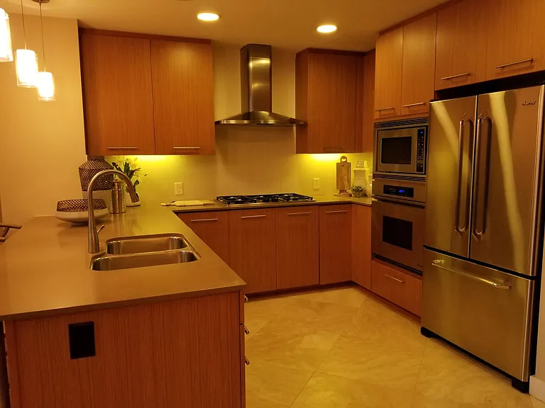 Kitchen with top of the line appliances