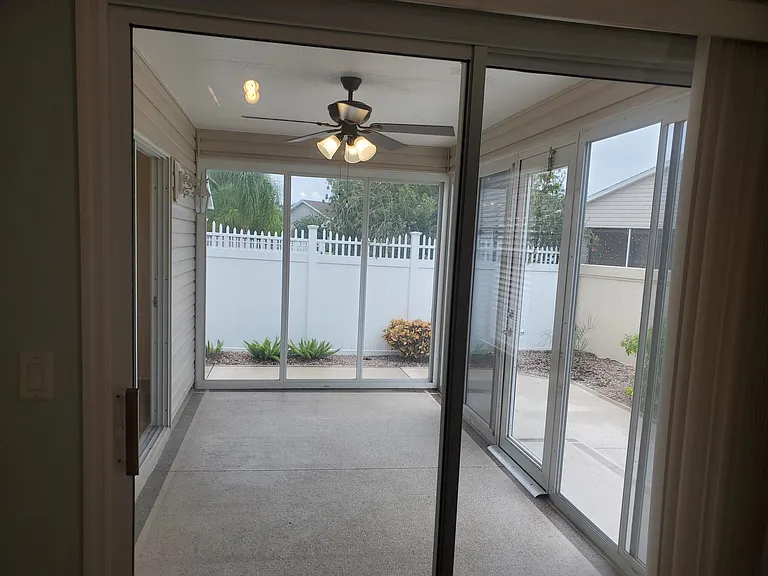 Beautiful views of the backyard from the lanai.