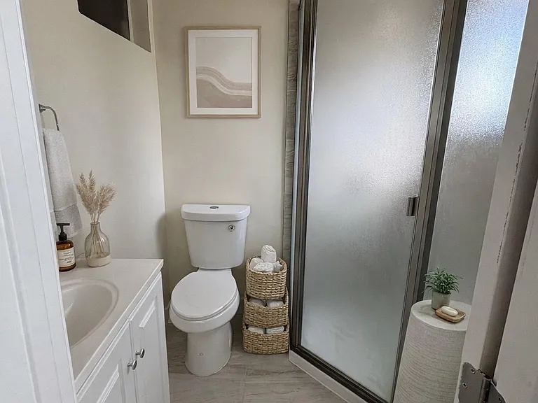 Primary full bathroom with walk-in shower