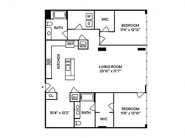 Floor plan B8 Penthouse 732