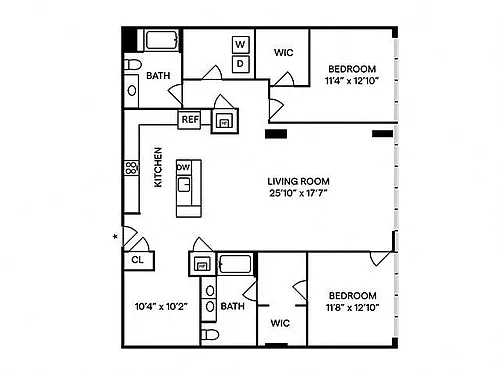 Floor plan B8 Penthouse 732