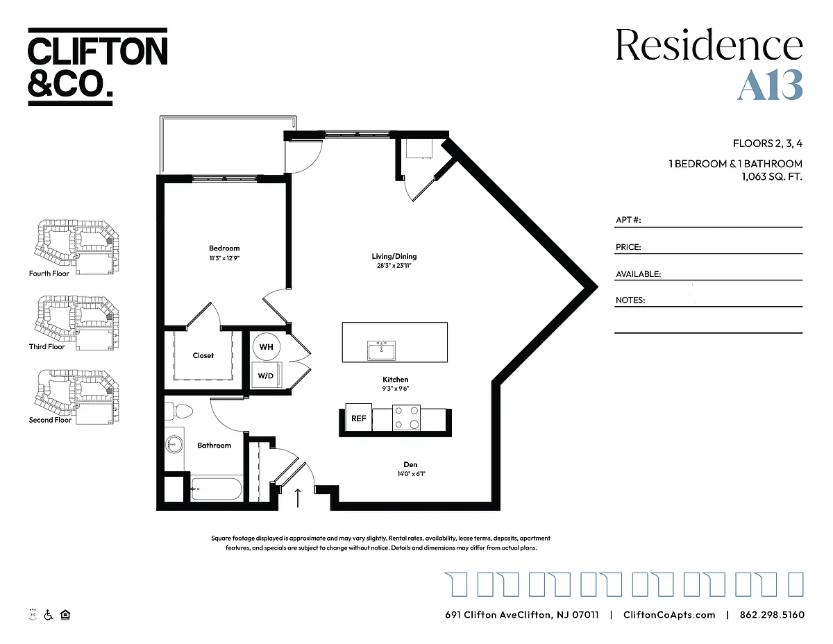 Floor plan A13