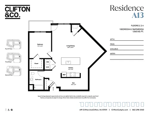 Floor plan A13