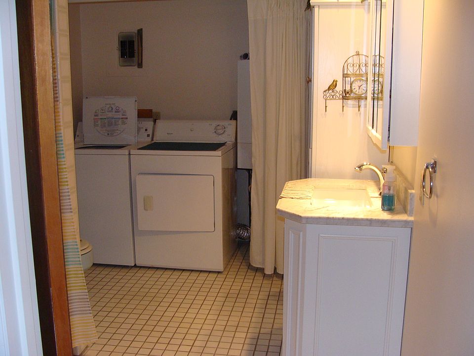 laundry and bathroom