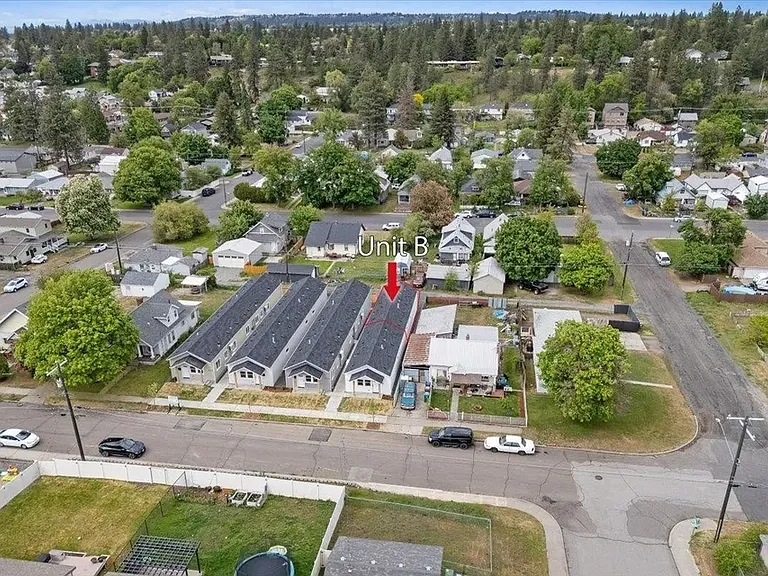 View of the site showing unit B location