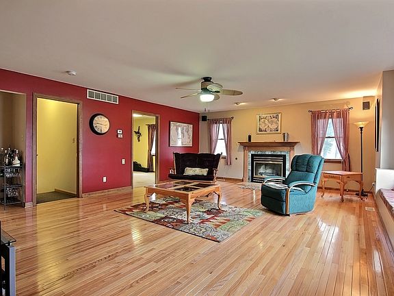 Hardwood Floors & Fireplace