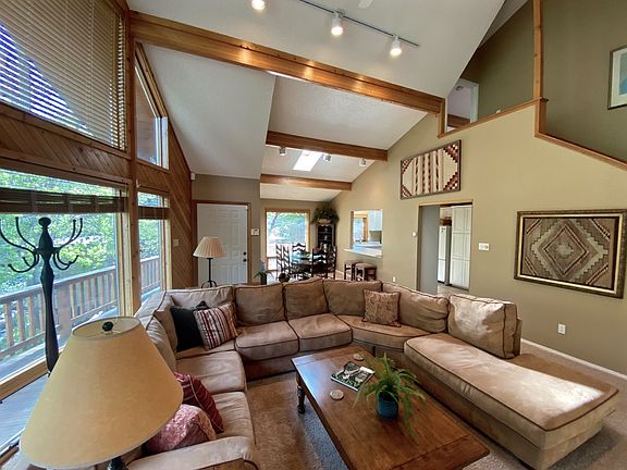 High beamed ceilings