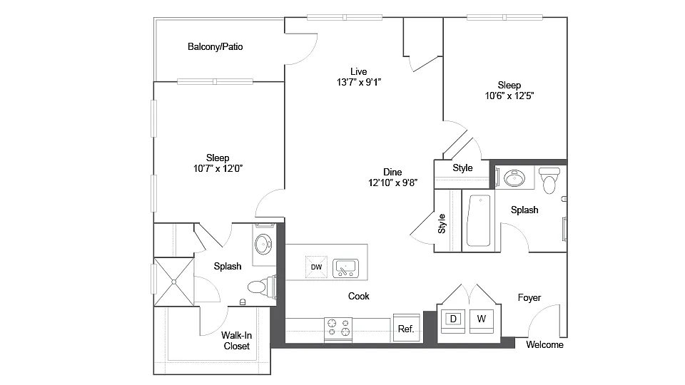Floor plan B1