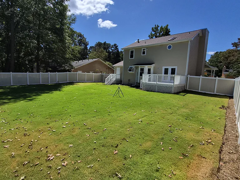 Entire back yard