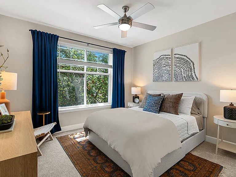 Ceiling fans in bedrooms