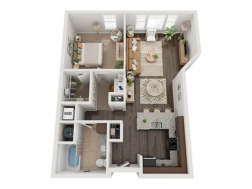 Floor plan 1X1 F