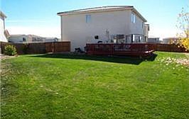 Back yard with Deck