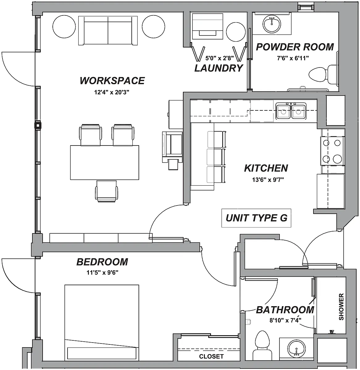 Floor plan G
